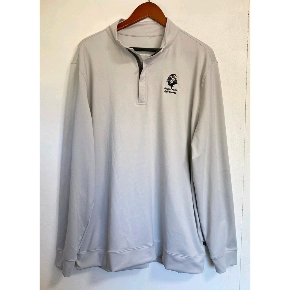 Swannies 1/4 Zip Mens XL Performance Pullover Eagle Creek Golf Club Gray